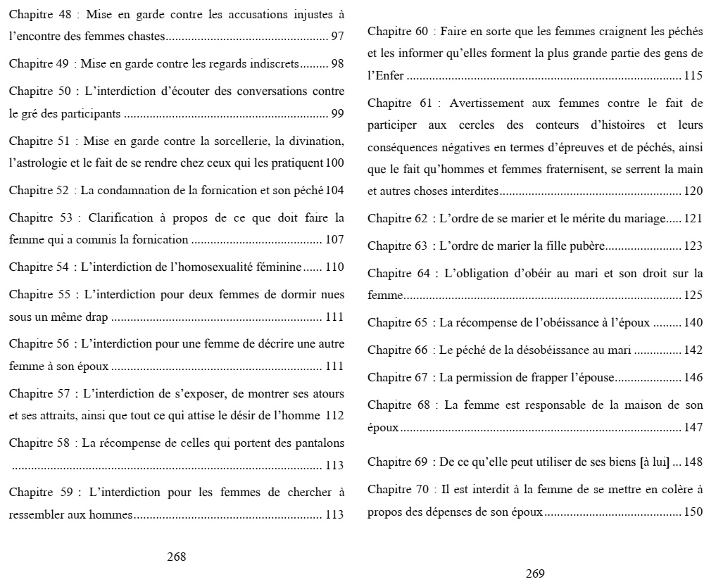 Les Règles Religieuses concernant les Femmes (Version cartonnée)